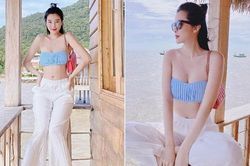 Cao Thái Hà không cần hở bạo vẫn đẹp 'mướt mắt' trong bộ ảnh đi du lịch biển