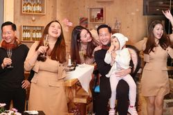 Giảm cân thành công, Phan Như Thảo tự tin diện váy bó khoe dáng bên ông xã đại gia