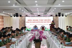 Tập huấn công tác nhân quyền cho lãnh đạo công an tỉnh khu vực phía Nam