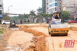 Đẩy nhanh tiến độ thi công Dự án Đại lộ Đông - Tây TP Thanh Hóa