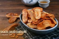 Không tốn quá nhiều thời gian, bạn đã có ngay món snack chuối chiên mè, ai ăn cũng mê