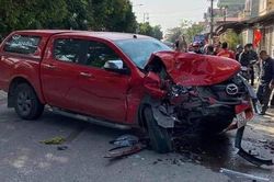 Xe bán tải tông liên hoàn, 1 người tử vong