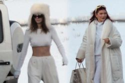 Kendall Jenner khoe eo giữa núi tuyết
