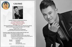 Cáo phó và chương trình tang lễ của cố ca sĩ Vân Quang Long ở Việt Nam