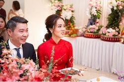 Ấm cúng lễ ăn hỏi của NSND Công Lý và cô dâu trẻ Ngọc Hà