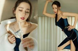 Địch Lệ Nhiệt Ba diện váy xẻ tà cao vút, khoe nhan sắc đỉnh cao đầu năm mới