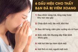 Những dấu hiệu của bệnh viêm xoang