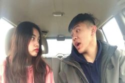 Cặp đôi vlogger với loạt clip trong ô tô bị nghi vấn 'toang'?