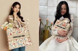 Cùng xách túi Dior nhưng vì đâu Jisoo được khen còn Triệu Lệ Dĩnh bị bảo thiếu khí chất?