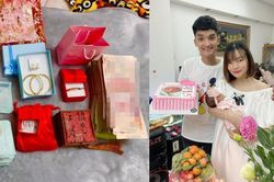 Bà xã Mạc Văn Khoa khoe quà đầy tháng của con gái: 'Ai cũng yêu thương con hết'