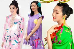 Hoa hậu giữ vương miện lâu nhất Việt Nam mê diện màu chóe 'cưa sừng làm nghé'