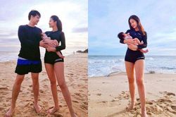 Tranh cãi nảy lửa vì Đông Nhi đưa con gái 2 tháng tuổi đi biển