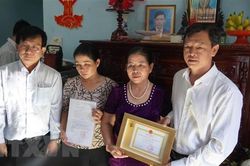 Truy tặng Kỷ niệm chương cho người hiến tạng tại Bà Rịa-Vũng Tàu