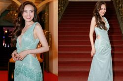 Ninh Dương Lan Ngọc đẹp không 'góc chết' với váy cut-out xanh biếc tỏa sáng trên thảm đỏ