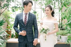 Ảnh cưới của MC Thùy Linh và diễn viên Hiếu Su