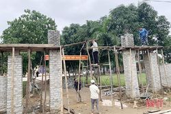 Công trình tiến độ 'rùa bò' tái khởi động sau phản ánh của Báo Hà Tĩnh