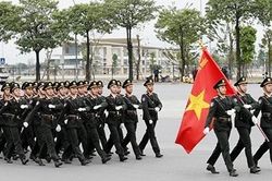 Tổng duyệt xuất quân và diễn tập phương án bảo vệ Đại hội Đảng lần thứ XIII