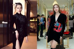 Hoa hậu Phương Khánh, Á hậu Ngọc Thảo duyên dáng với váy áo âm hưởng dân gian