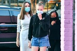 Con gái Angelina Jolie có chiều cao nổi bật