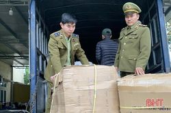 Bắt 2 xe chở hàng nhập lậu trên địa bàn Hà Tĩnh