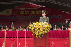 Lễ xuất quân, diễn tập phương án bảo vệ Đại hội lần thứ XIII của Đảng