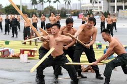 Màn khí công đặc biệt giữa thời tiết lạnh giá