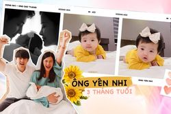 Đông Nhi khoe 'rõ mồn một' khuôn mặt kháu khỉnh, đáng yêu của con gái 2,5 tháng tuổi