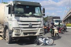 Nữ bảo vệ bị xe bồn cán tử vong