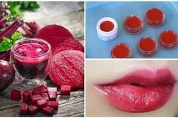 Mách bạn cách làm son môi an toàn với củ dền