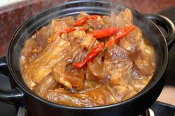 Gân bò nấu sa tế cho ngày rét