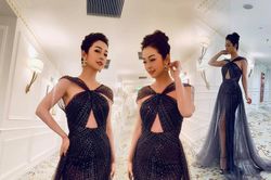 Hoa hậu Jennifer Phạm diện váy xuyên thấu khoe triệt để body gợi cảm của gái 4 con khiến fan trầm trồ