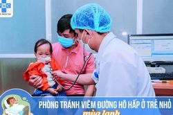 Phòng tránh viêm đường hô hấp ở trẻ vào mùa lạnh
