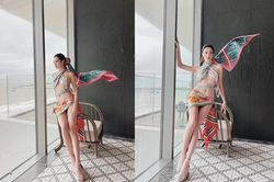 Lương Thùy Linh và các mỹ nhân Việt quấn khăn làm áo váy cực sexy