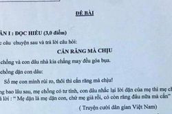 Giáo viên ra đề Ngữ văn có nội dung nhạy cảm