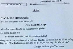 Ra đề kiểm tra môn Ngữ Văn lớp 9 chứa nội dung nhạy cảm, một giáo viên bị kiểm điểm