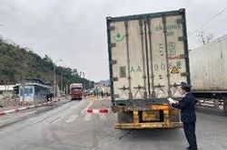 Lạng Sơn: Thực hiện khai báo thông tin trước khi hàng đến cửa khẩu
