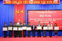 Gia Lai: Tổng kết công tác vận động, đấu tranh, giải quyết tà đạo 'Hà Mòn'