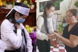 Bị mẹ Vân Quang Long gạt tay, tỏ thái độ khi cúi đầu xin lỗi, Linh Lan khóc nấc