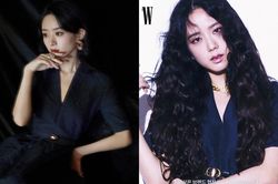Cùng mặc bộ váy xanh thanh nhã, Triệu Lệ Dĩnh sang chảnh còn Jisoo lại phóng khoáng