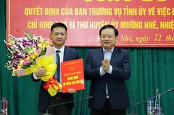 Đồng chí Nguyễn Văn Hưng giữ chức vụ Phó Bí thư Huyện ủy Mường Nhé