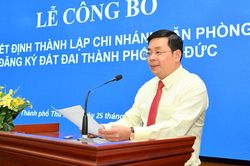 Thành lập Chi nhánh Văn phòng Đăng ký Đất đai TP Thủ Đức