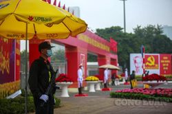 An ninh thắt chặt xung quanh Trung tâm Hội nghị Quốc gia Mỹ Đình - bảo vệ Đại hội Đảng lần thứ XIII
