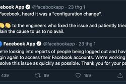 Facebook thông tin sau sự cố hàng loạt tài khoản bị đăng xuất