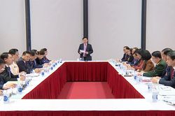 Hình ảnh các đại biểu làm việc tại đoàn thảo luận các văn kiện Đại hội