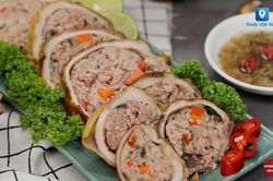Đổi vị ngày Tết với món dạ dày nhồi thập cẩm hấp dẫn