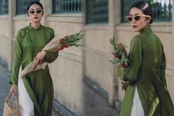 Nao lòng trước vẻ đẹp của Tăng Thanh Hà khi mặc áo dài Sài Gòn xưa
