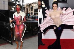 Thời trang khác người của rapper Cardi B khiến fans 'đau mắt'