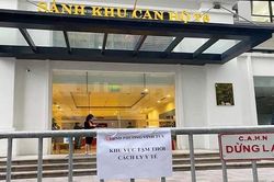 Cách ly tòa nhà ở Times City, Hà Nội