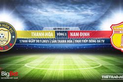 Soi kèo nhà cái Thanh Hóa vs Nam Định. BĐTV trực tiếp bóng đá Việt Nam