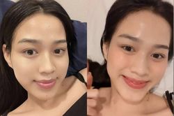 Mặt mộc của Hoa hậu Đỗ Thị Hà